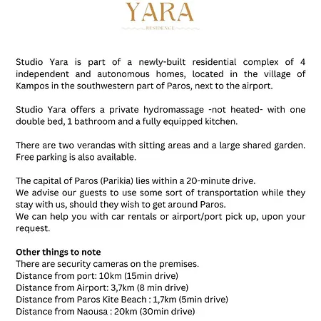 Yara Holiday home Parikia (Paros)